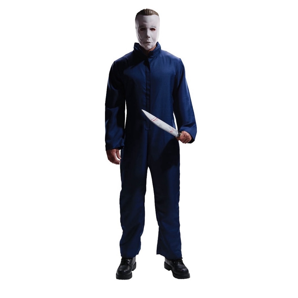 Michael Myers Halloween Adult Blue Jumpsuit and Mask